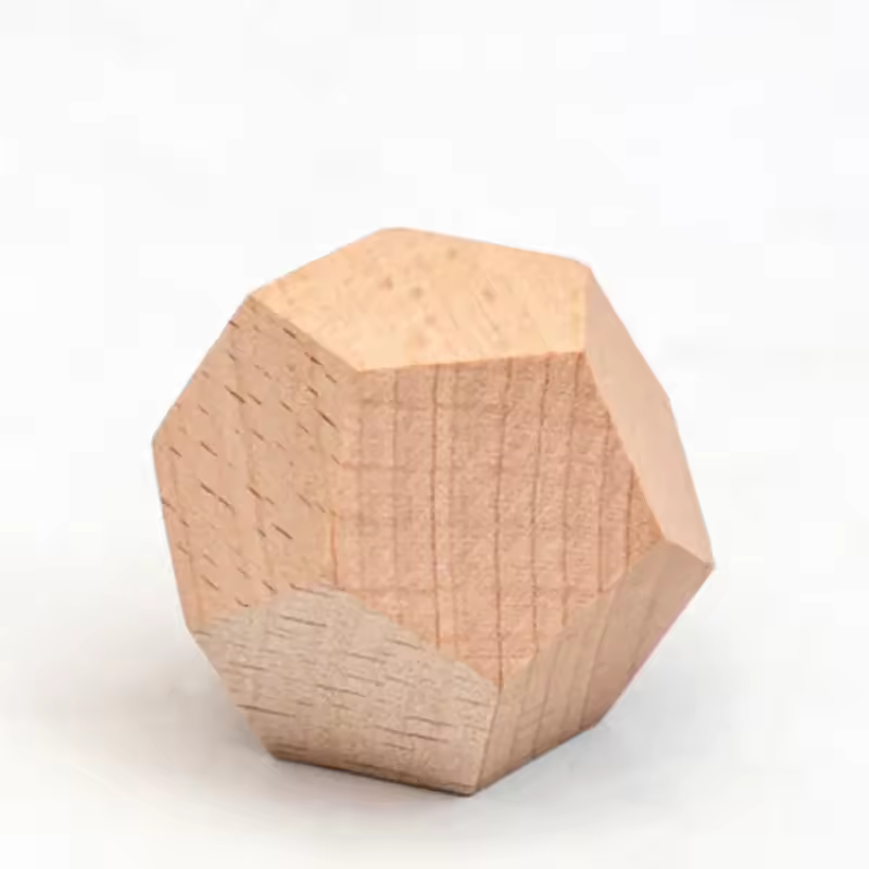 1 pieza de dados de madera maciza, escultura de 12 lados, dados en blanco, accesorios de juegos DIY para Club/fiesta/familia, 30mm