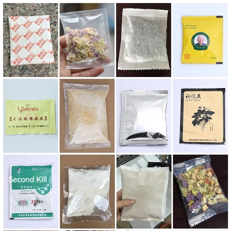 เครื่องบรรจุผงชั่งน้ำหนักแบบอัตโนมัติเครื่องจ่ายชาเครื่องบรรจุถุงแบบอัตโนมัติ
