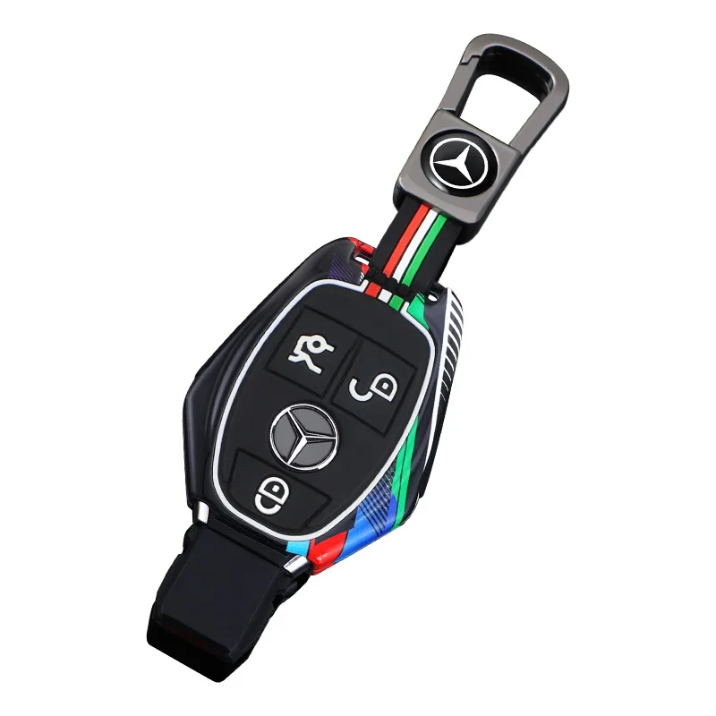2 3 أزرار غطاء مفتاح السيارة فوب لمرسيدس بنز ABC E الفئة GLS GLA GLK GLC CLS CLA W204 W205 W212 W463 W176