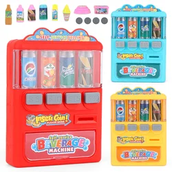 Children's Simulated Beverage Vending Machine Toys Coin-operated Shopping Vending Role-playing Educational Gift Toys