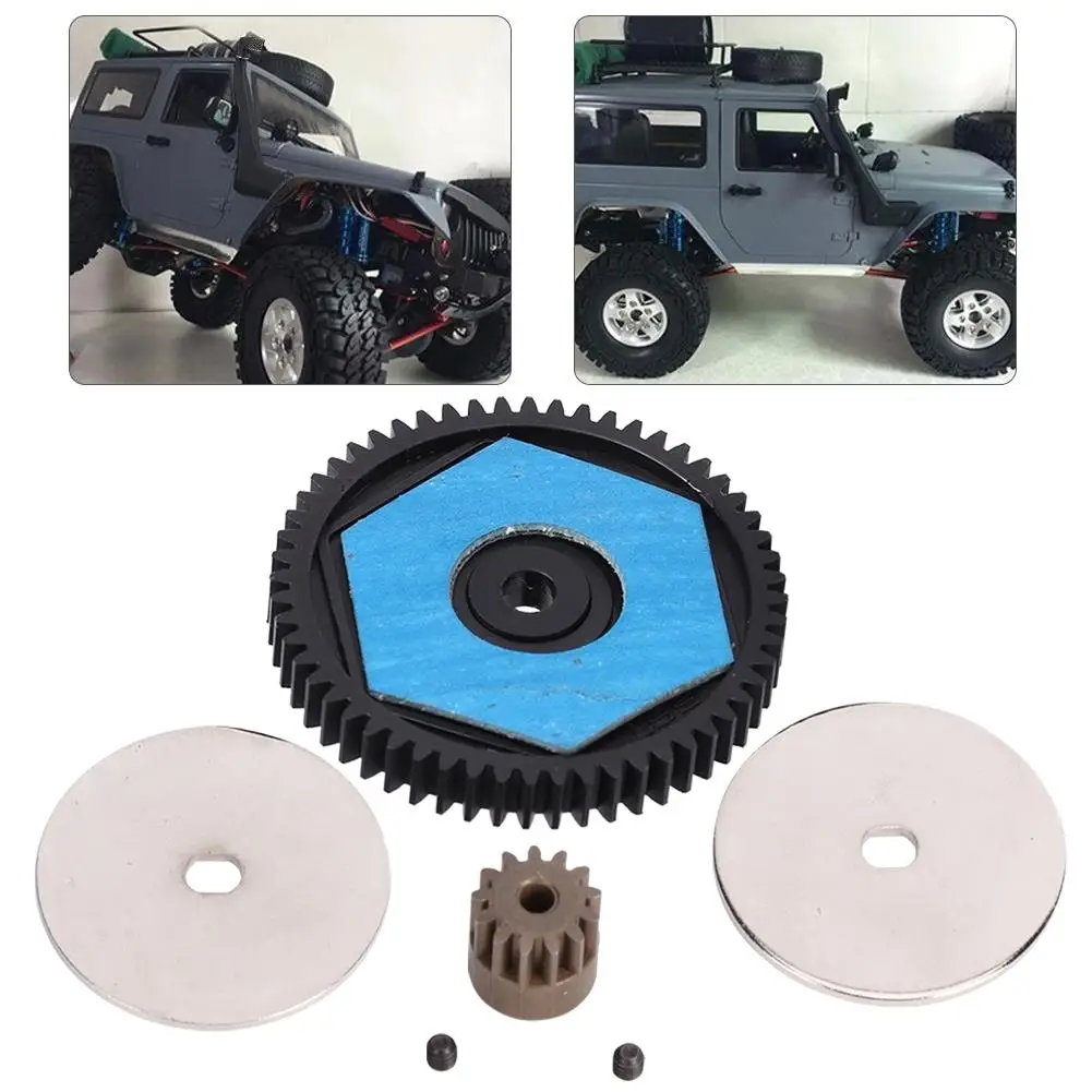 56T Spur Gear 13T Motor Gear Upgrade Fit for axial SCX10 RC Model