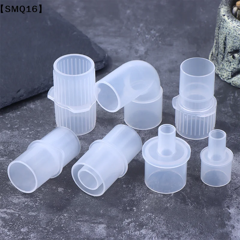 15mm To 22mm Anesthesia Breathing Circuit Corrugated System Straight Connector Veterinary Tool PP Material【SMQ】