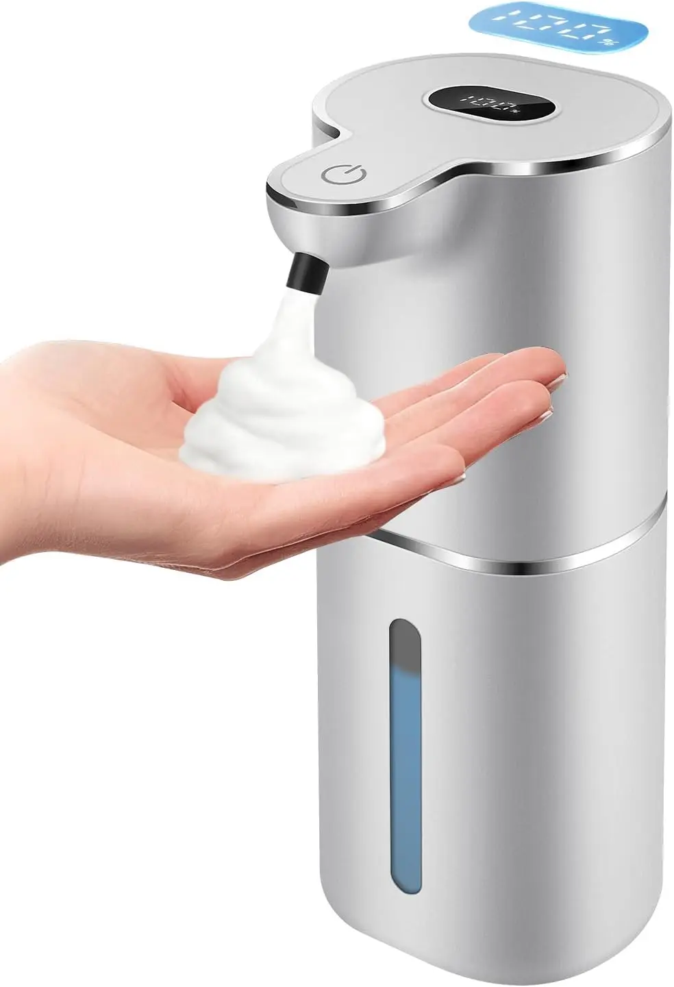 

Digital Display Automatic Foaming Soap Dispenser, Adjustable Rechargeable Touchless for Kitchen Bathroom