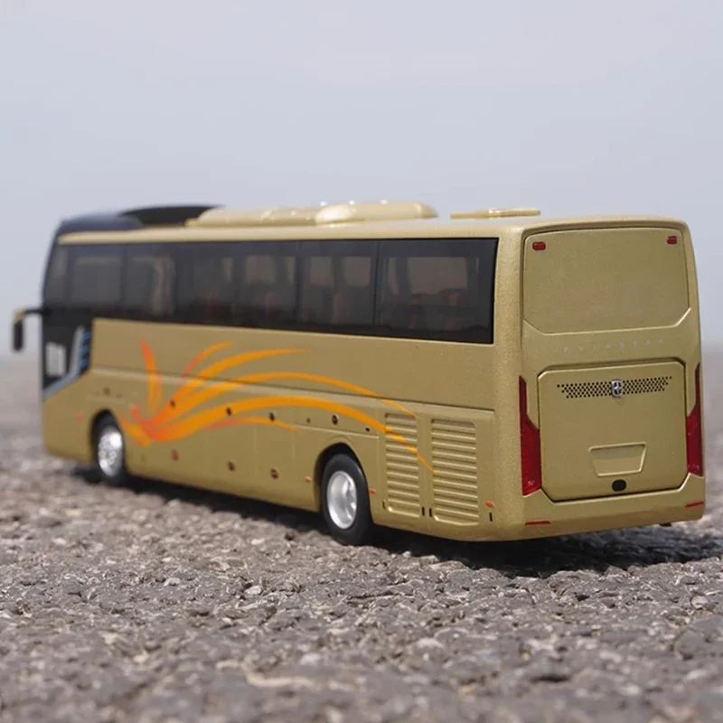 Diecast 1:42 Scale Yaxing Bus X9 Platform Series YBL6128HQP2 Bus Alloy Simulation Model Collection Gift Toy Static Display