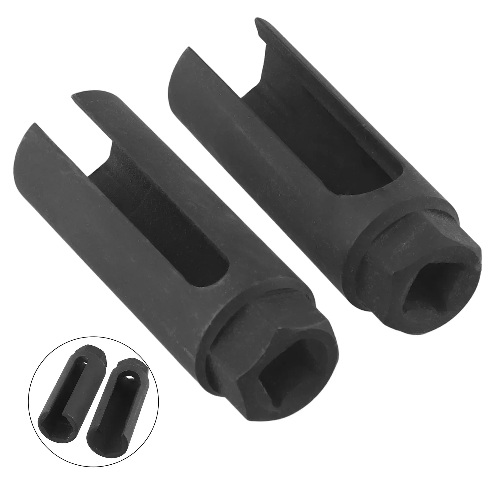 2pcs/set 22mm 1/2 Drive Car Lambda Oxygen Sensor Socket Wrench Removal Installation Tool Balck Drive Ratchets Breaker Bar