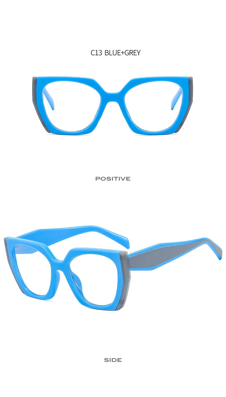 Luxus Marke frauen Sonnenbrille Mode Cat Eye Polygon Elegante Sonnenbrille Damen Vintage Brillen UV400 – Detail 21
