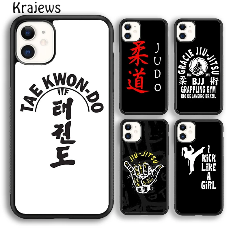 Krajews Kung Fu Karate Taekwondo JIU JITSU judo Phone Case Cover For iPhone 16 15 14 plus XS XR 11 12 mini 13 pro max