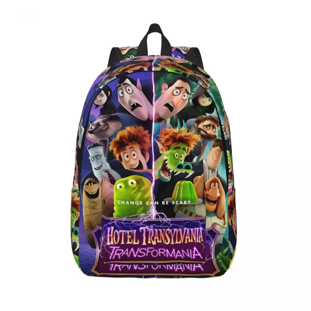 Hotel Transylvania 4 Transformania Printed Lightweight Casual Schoolbag For School, Outdoor, Shopping, Office