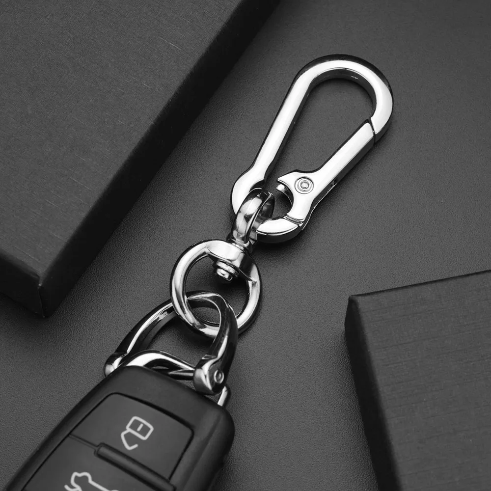 Creative Metal Car Keyring Keychain Men\'s Key Chain Holder High-Quality Horseshoe Buckle Hanging Key Ring Accessories K411