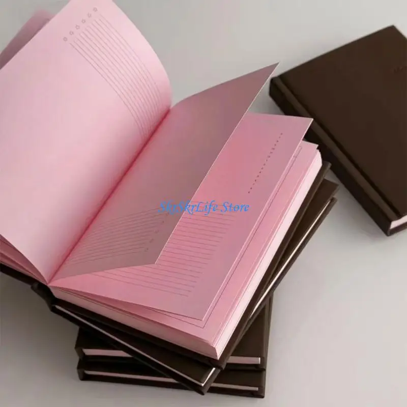 

E65E Hardcover Planner Notebook 14.8x10cm For Students Daily Journaling Planning