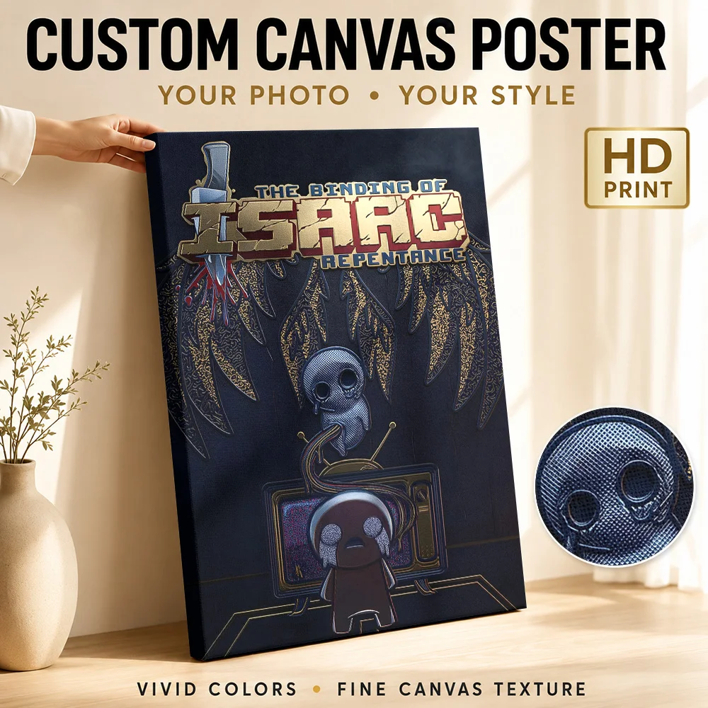 The Binding Of Isaac Repentance Game Art Canvas Poster Personalized Photo Gaming Anime Wall Paintings Decoration for Game Room