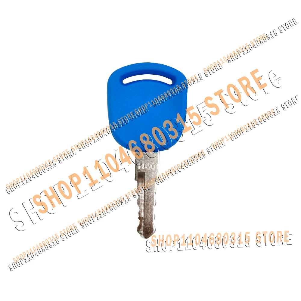 20/10/5/1pcs 14601 Blue Ignition Key for Excavator Grader Dozer Heavy Equipment Excavator Tractors 82003267 82030143 Keys