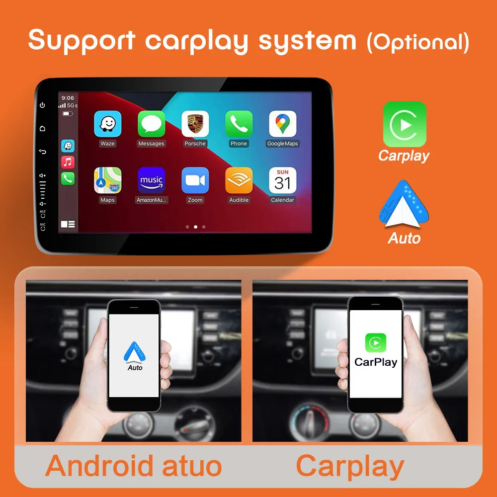 Car Android 11 CarPlay Radio Android auto Multimedia Player For Ford Focus S-Max Mondeo 9 Galaxy C-Max GPS Navigation Video 2Din