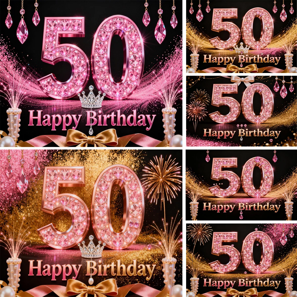 50Th Birthday Pink …
