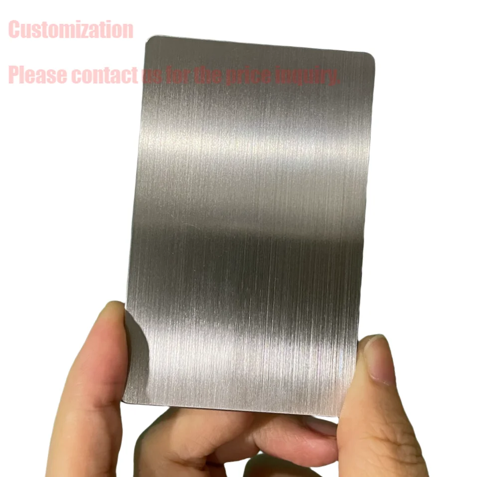 

Customized inquiry Wholesale Price 0.8mm Blank Stainless Steel Engraving Metal Business Cards