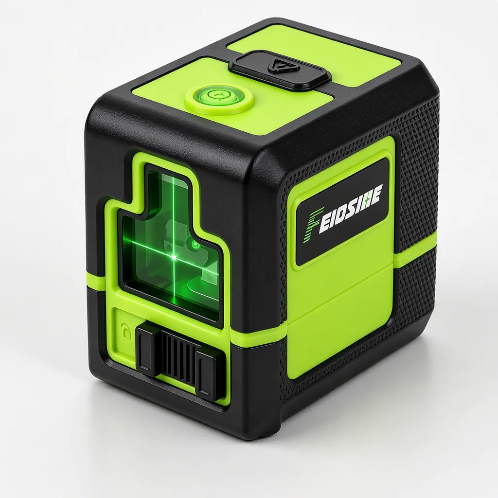 FEIDSIDE 2-Line Green Laser Level Adjustable Brightness Self Levelling Laser LevelUSB Rechargeable Cross Laser Level