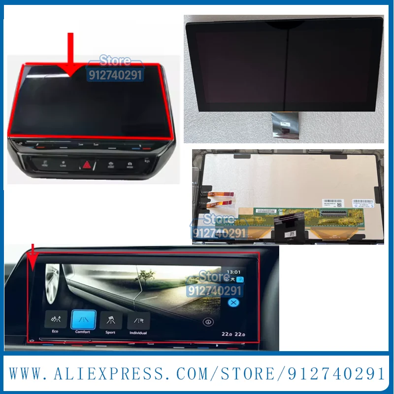 Original New 10 inch LCD Display touch Screen Panel For VolkswagenID.3 ID.4 10A919605 10A919605M 10A919605J 10A919605K LCD