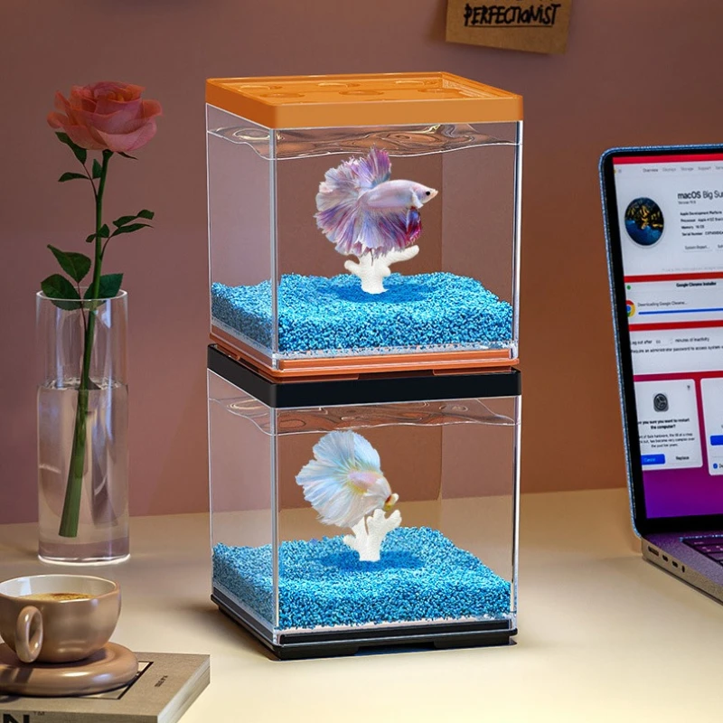 Desktop Betta Tank Small Lands - Aquarium Fish In Bowl review and price