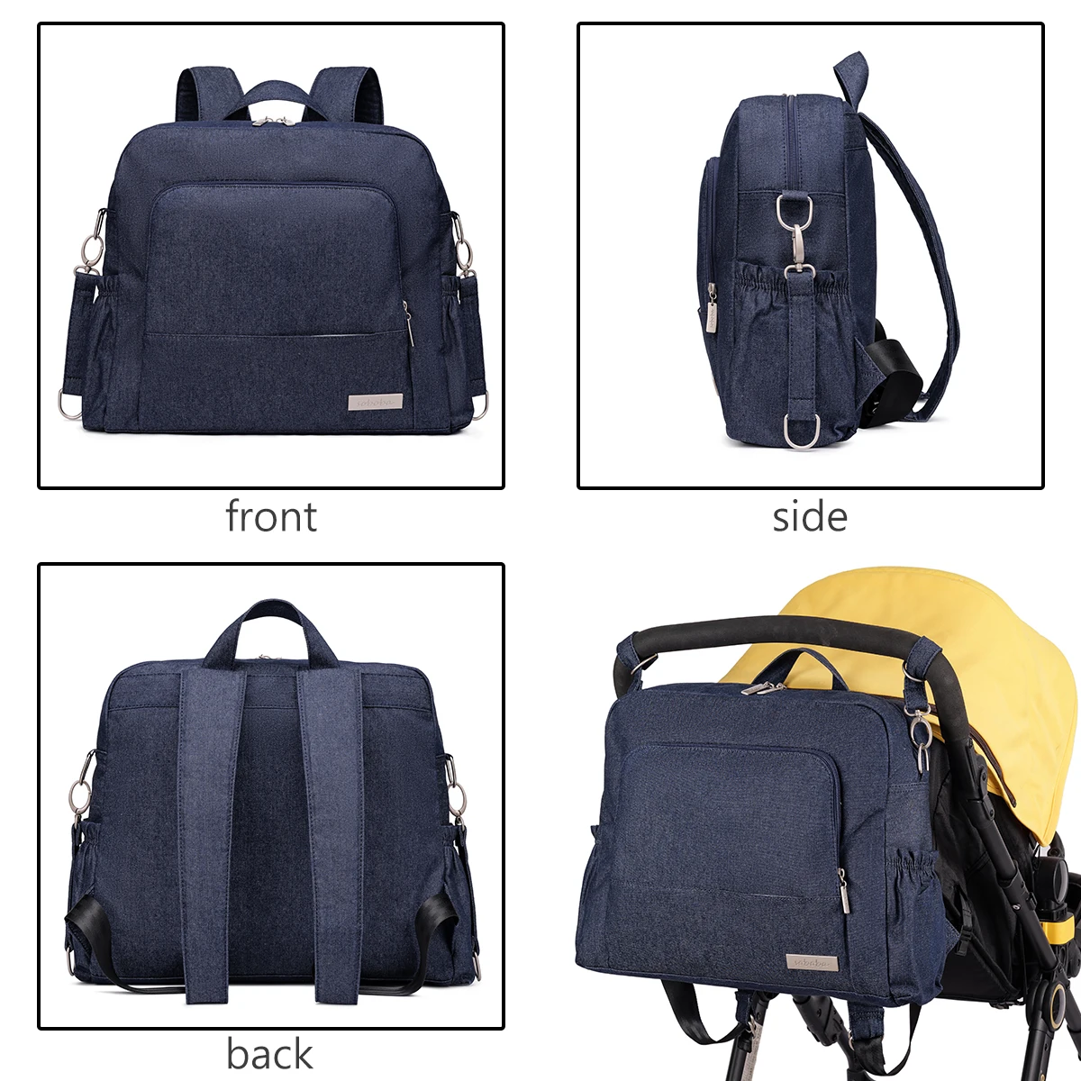 Soboba Women Diaper Backpack Large Capacity Multi-functional Nappy Changing Bag with 2 Straps can hang on Stroller Picnic