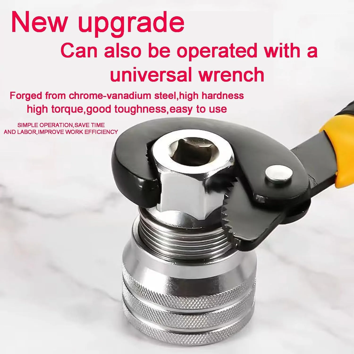 10-19mm Universeller Verstellbarer Steckschlüssel Multifunktionale Hülse für 3/8" Ratschenschlüssel Drehmomentschlüssel Elektrische Bohrmaschine Handwerkzeug – Detail 6