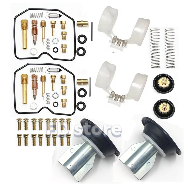 

for Kawasaki EL250 EL 250 1988-1996 Carburetor Repair Kit Float Diaphragm Slider Jets