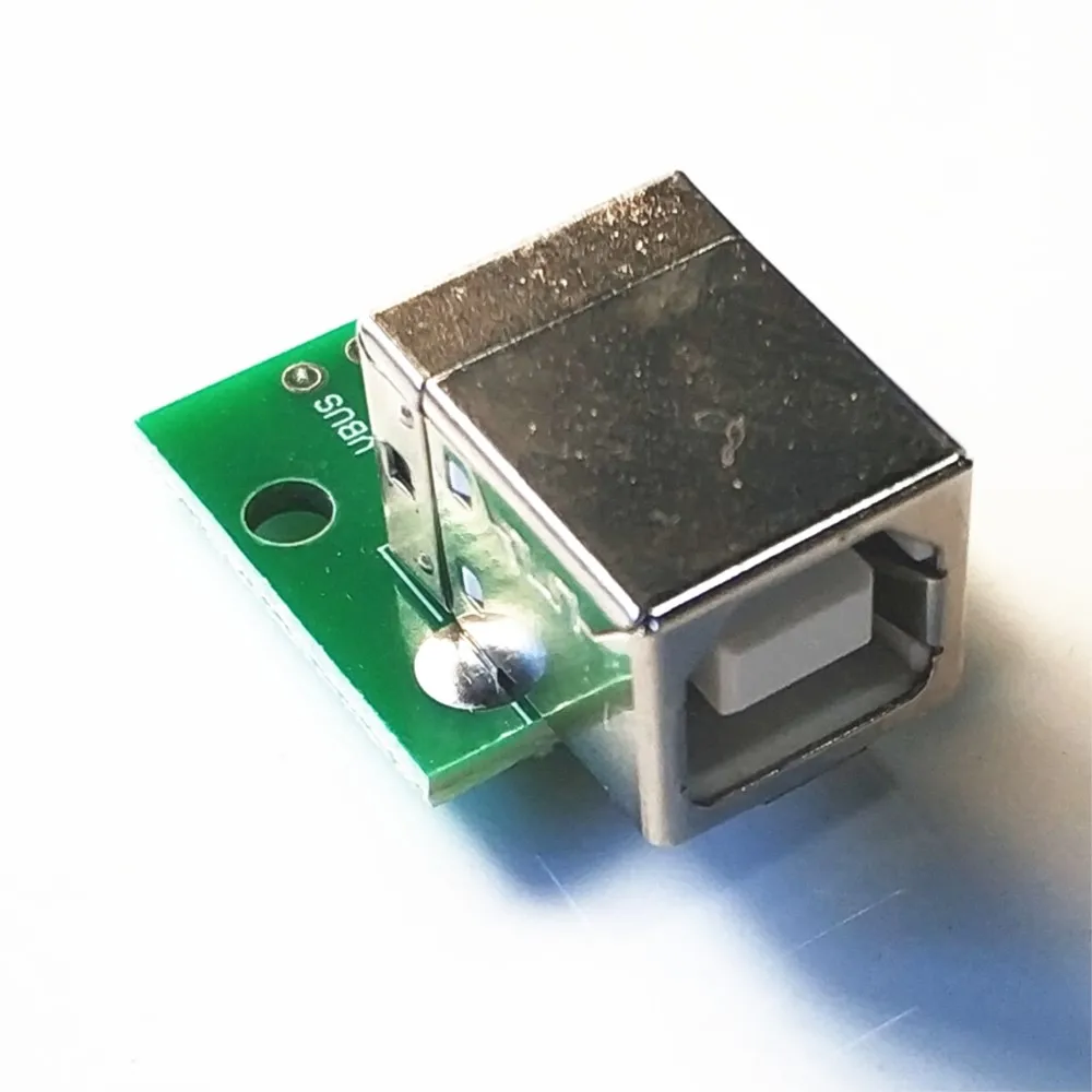 USB-B Type B Printer Square Port Seat Turn DIP Small Plate 2.54MM Spacing Data Cable Adapter Board good quality