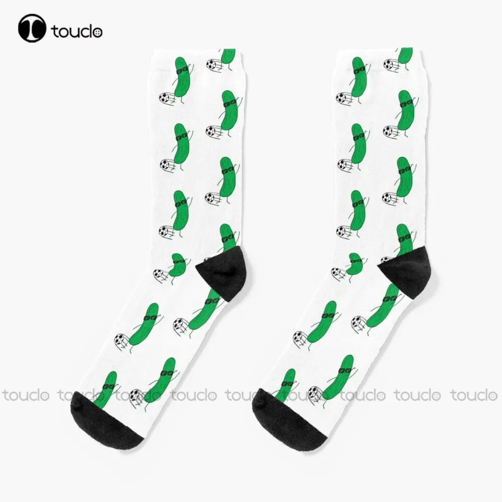 Calcetines de cocina de pepino, verduras, cocineros, para hombre, personalizados, Unisex, para adolescentes y jóvenes, regalo de impresión Digital de 360 °