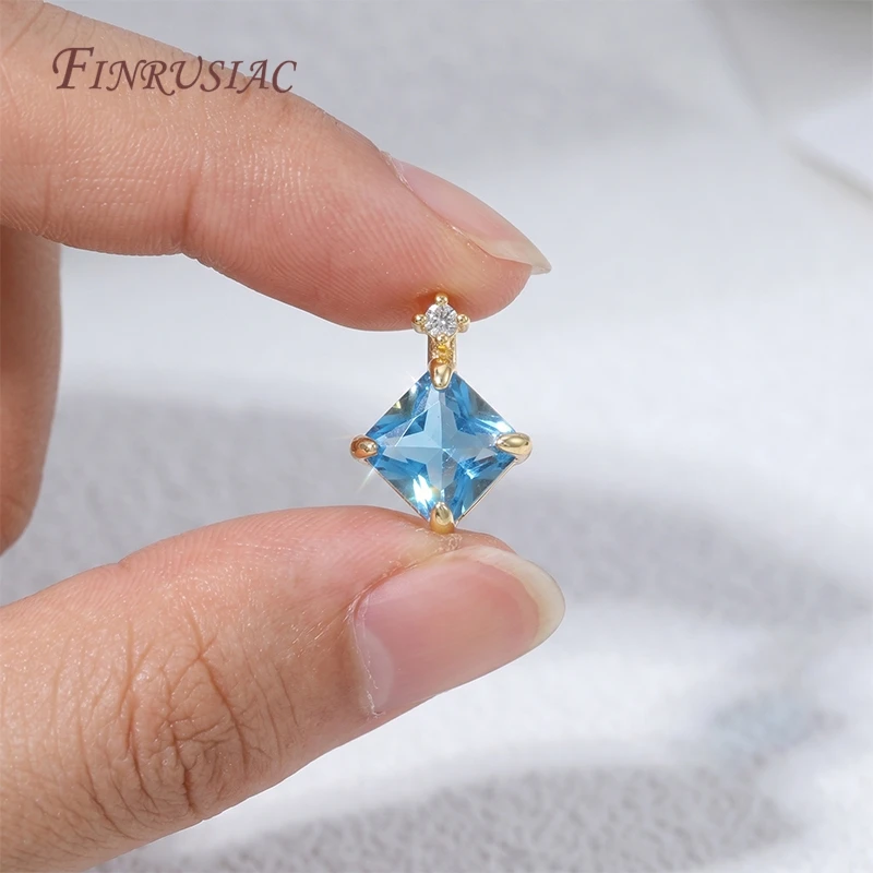 18K Gold Plated Cut CZ Charms Pendant Multicolor Birthstone Charm For Jewelry Making DIY Bracelet Necklace Earring Accessories