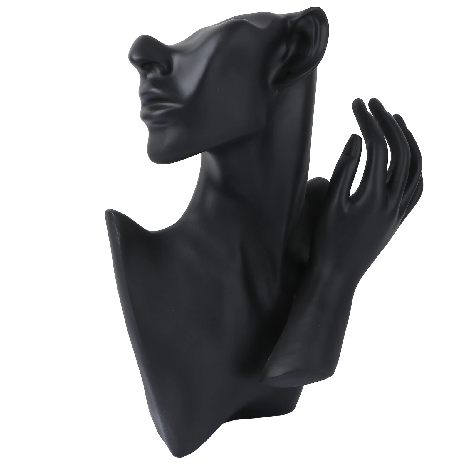 1Pcs Resin Jewelry Display Mask Ornament Creative Desktop Necklace Earring Stand Decorative Ring Holder Storage