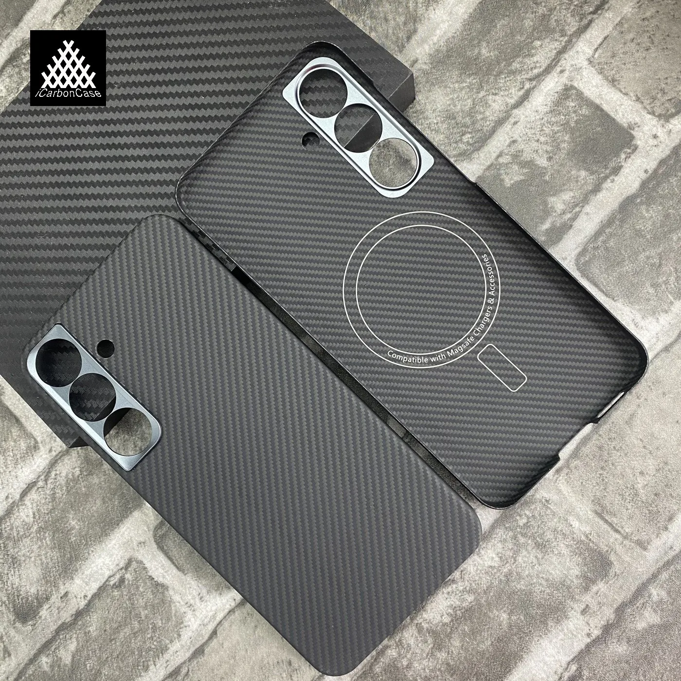 

For Samsung Galaxy S25 S25+ S25plus Magnetic Real Kevlar Aramid Carbon Fiber Case with Magsafe Ultrathin Lightweight Phone Cover