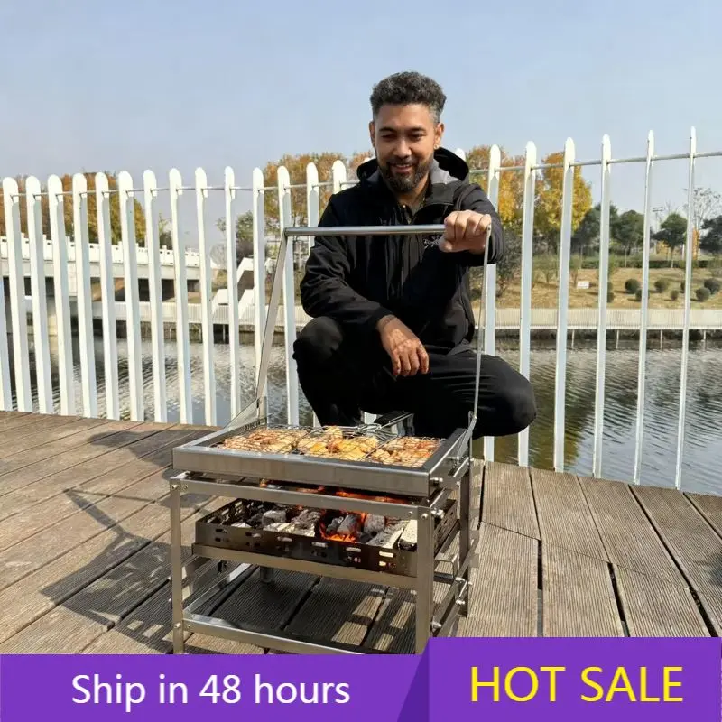 

POWER LEAP BlazeFor Bbq Grills Machine with Double Sided Mesh | Fast Cooking Flip BlazeFor Bbq Grill for Crowds and Parties