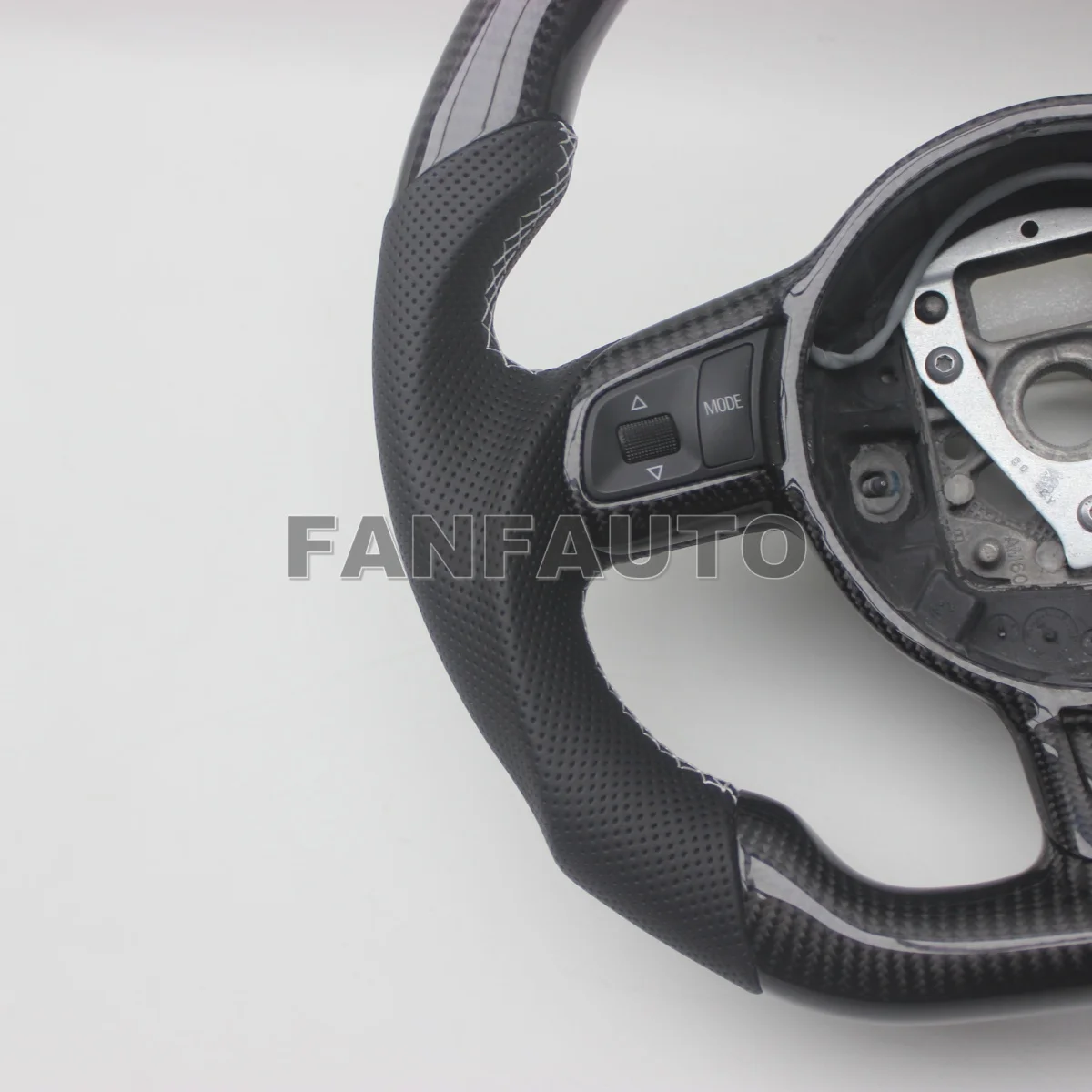 Replacement D Shape for AUDI TTS R8 TT MK2 2006–2014  Real Carbon Fiber Steering Wheel