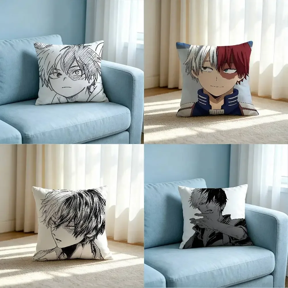 S-Shoto Todorokis Customizable Square Pillowcases, Stylish And Soft, Perfect For Beds, Cars, And Sofas.