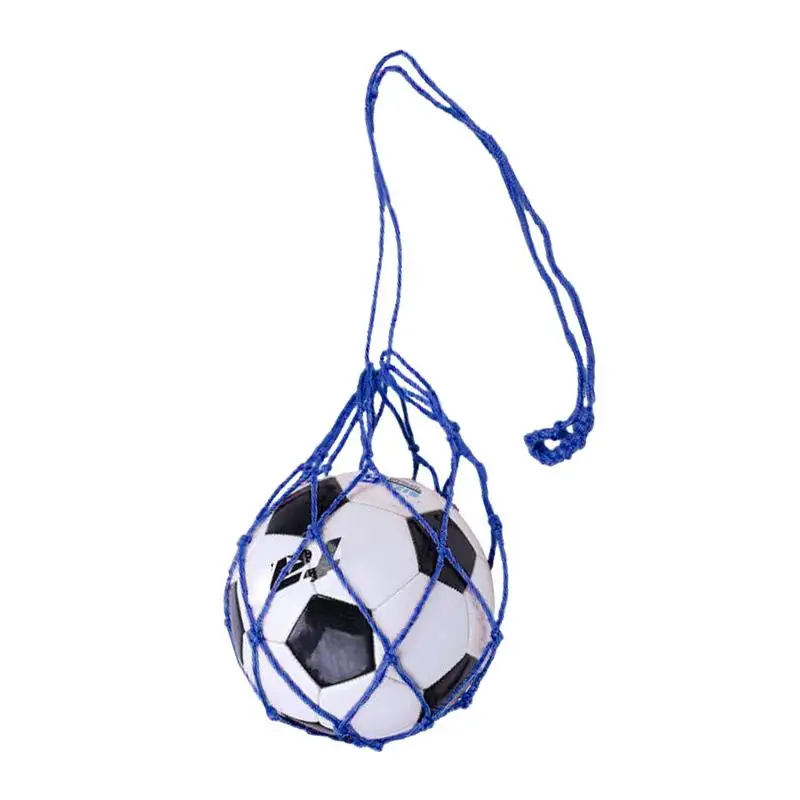 Youth Football Self Trainer Kick Net Pocket Professional Outdoor Sport Nylon Net basket Bag Solid Mesh Soccer Ball Carry Bag