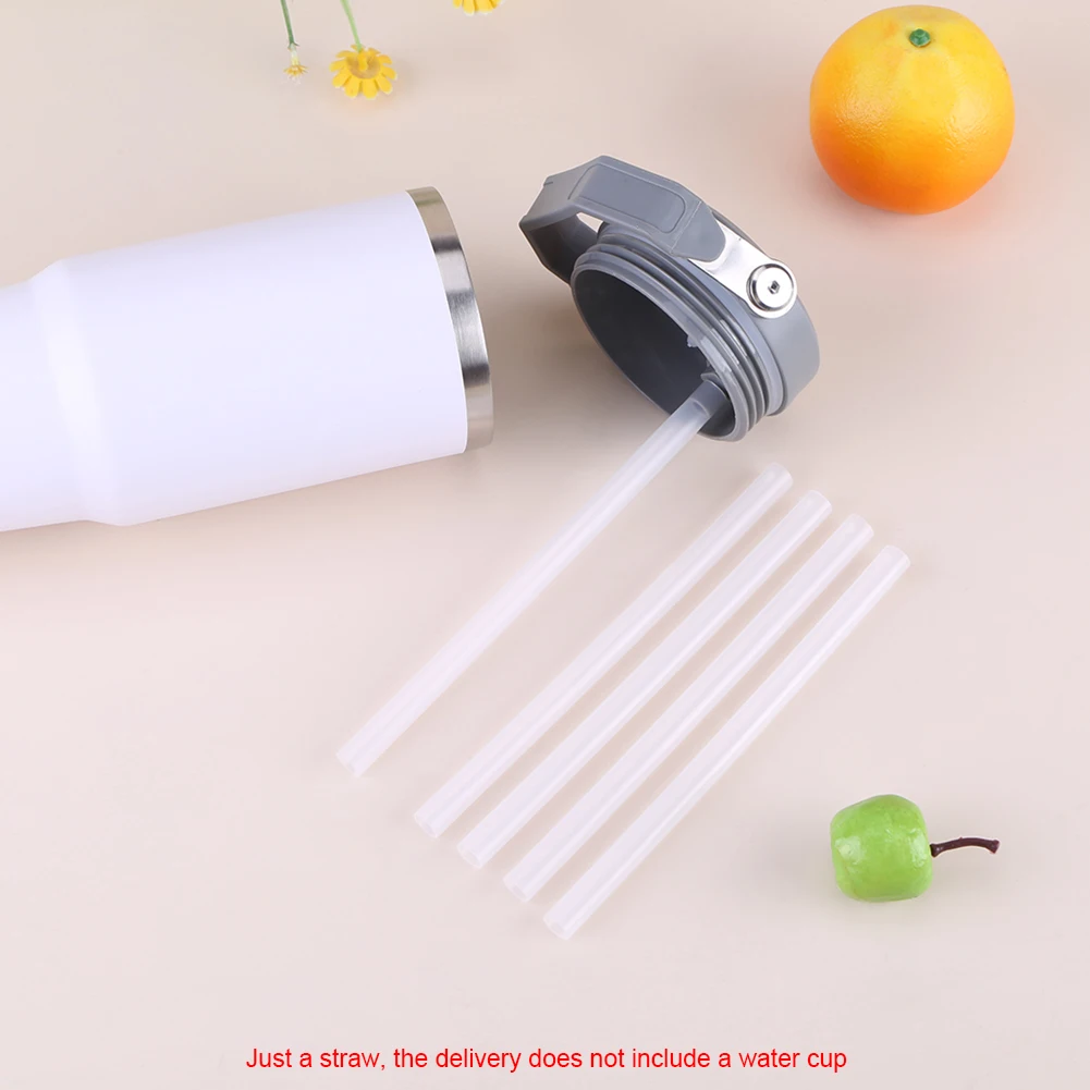 5Pcs Replacement Straws Wear-Resistant Reusable Straws Clear Straws Long Straws for Stanley 30oz Tumbler