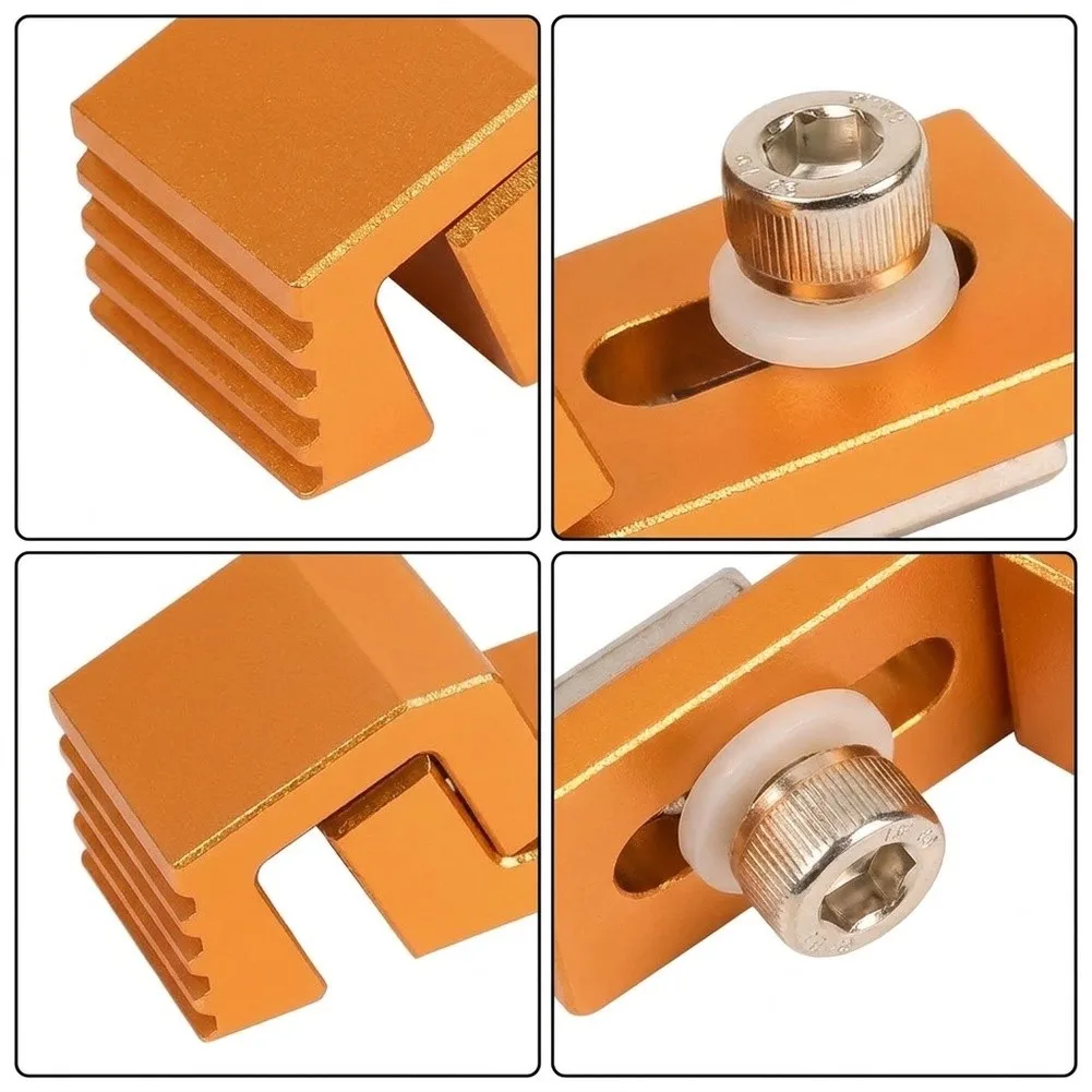 Aluminum for CNC Clamps Compatible with For LUNYEE 3018 For Pro Max Router Side Mount Low For Profile 55x22x19mm Screws