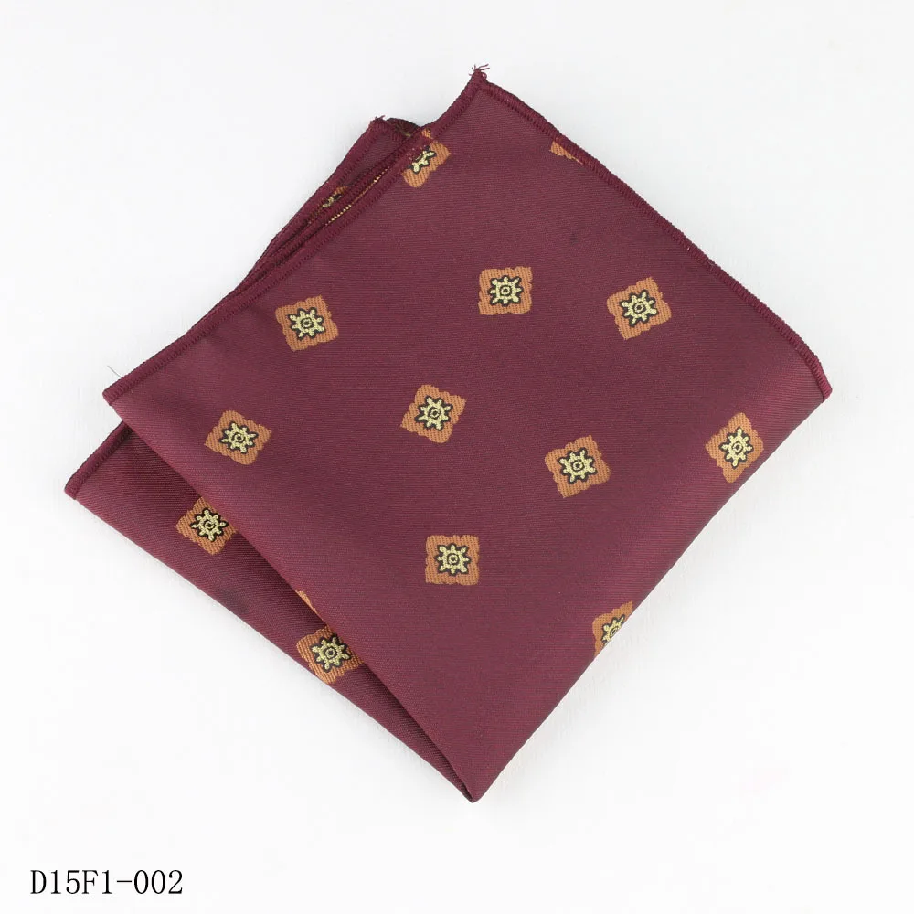 24 см модный белый коричневый цветочный карманный квадратный джентльменский элегантный носовой платок из полиэстера в горошек для свадебной вечеринки, мужской галстук, платок