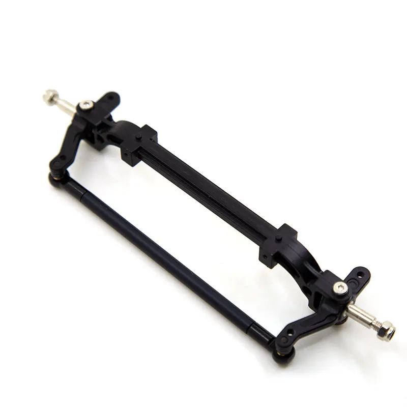 Metal Unpowered Trailer Steering Axle with Tie Rod for 1/14 Scale Tamiya RC Tractor Truck Front Wheel Accessories