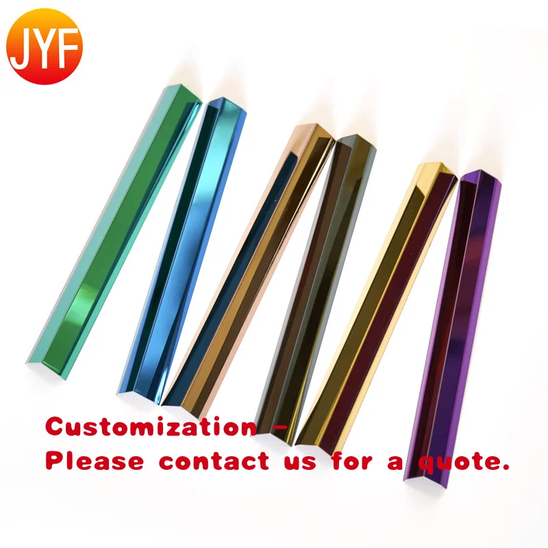 custom.ZZ0946 Professional Supplier Restaurant Decorative Metal L Shape 304 Mirror Stainless Steel Tile Trim