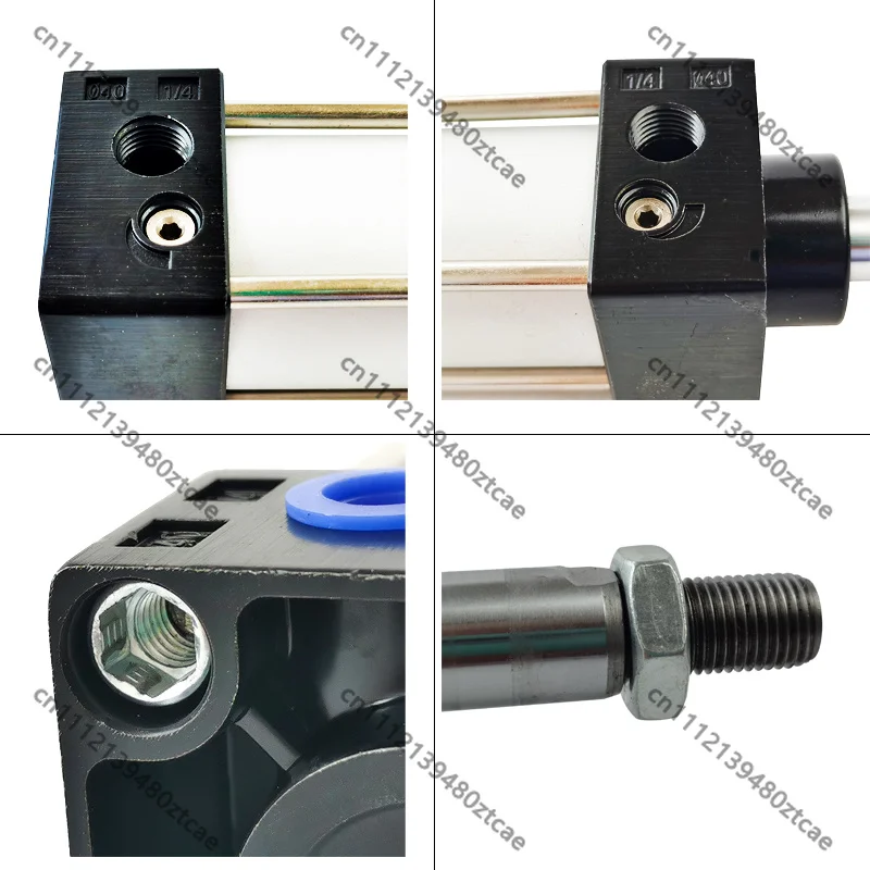 Double Acting Piston Air Cylinder SC32/40/50/63 Pneumatic Cylinder 50-1000mm Stroke Industrial Pneumatic Actuator