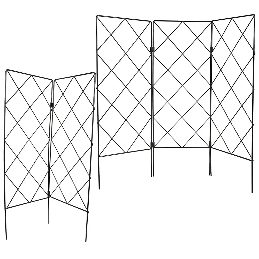

5pcs Garden Trellis For Climbing Plants Outdoor Sturdy Plant Support Frame No Screws Easy Fold Durable Vine Trellis For