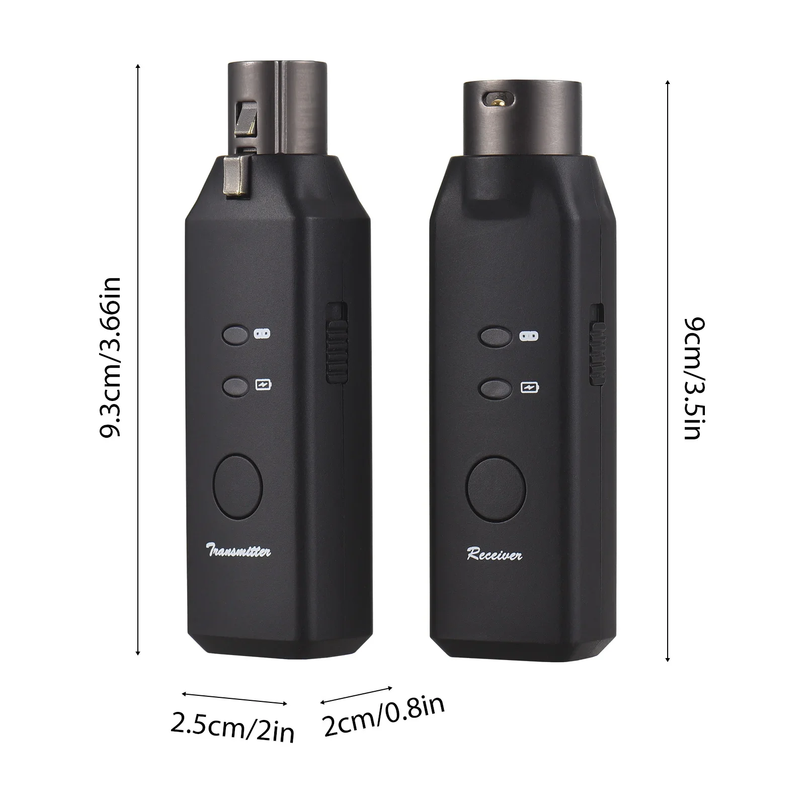 M-VAVE Wireless Systems Microphone Transmitter Receiver 6 Channels Plug On XLR Mic Adapter Wireless Dynamic Electric Guitar Part