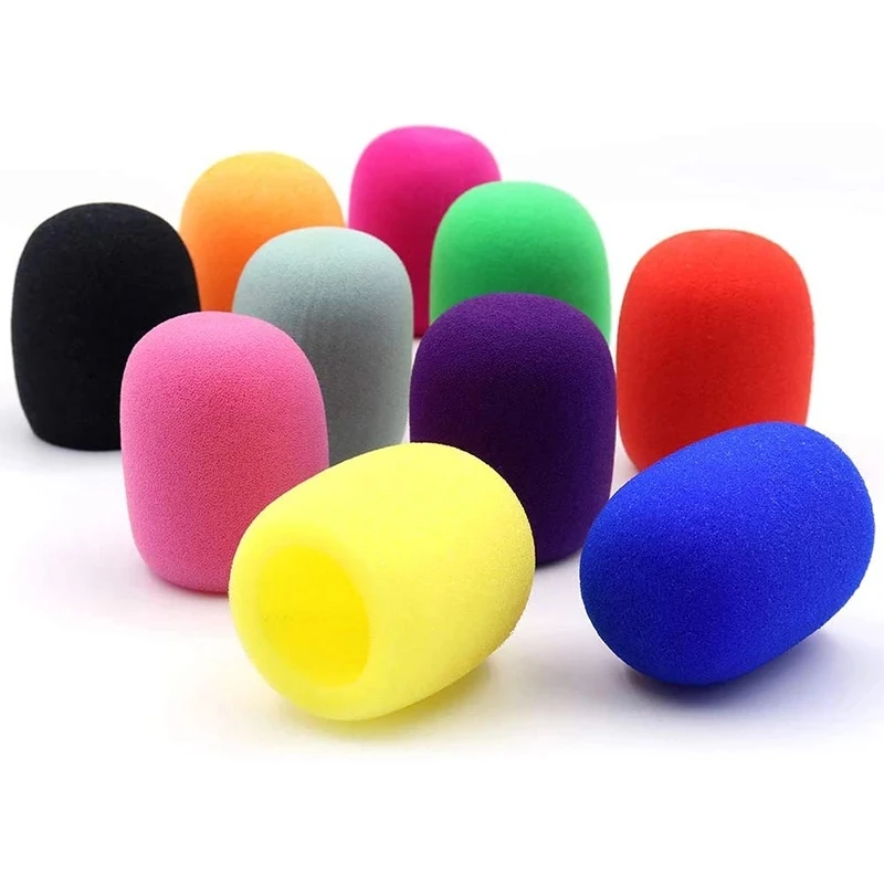1 pz colorato microfono copertura microfono parabrezza copertura in schiuma filtro Pop per Studio intervista Karaoke DJ (10 colori)