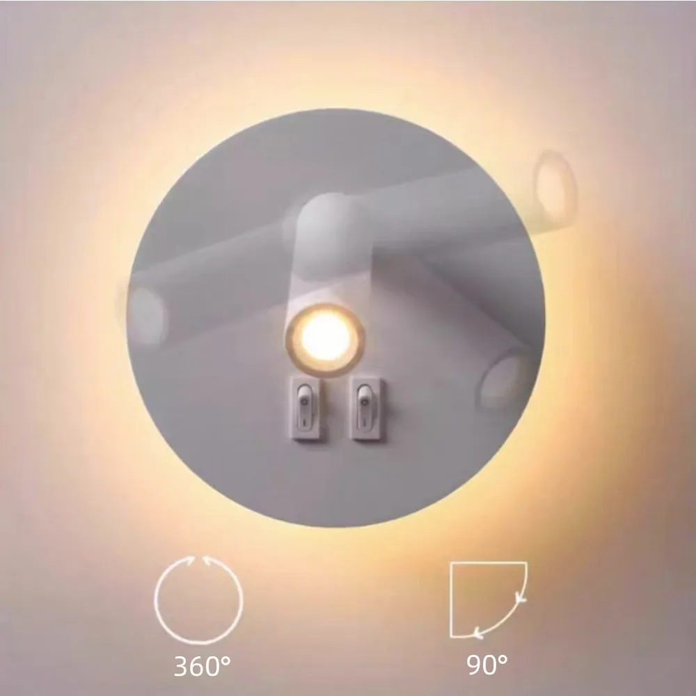 LED Bedhead Wall Light Indoor Simple Modern Home Decoration Atmosphere Background Light Hotel Reading Light Office Light