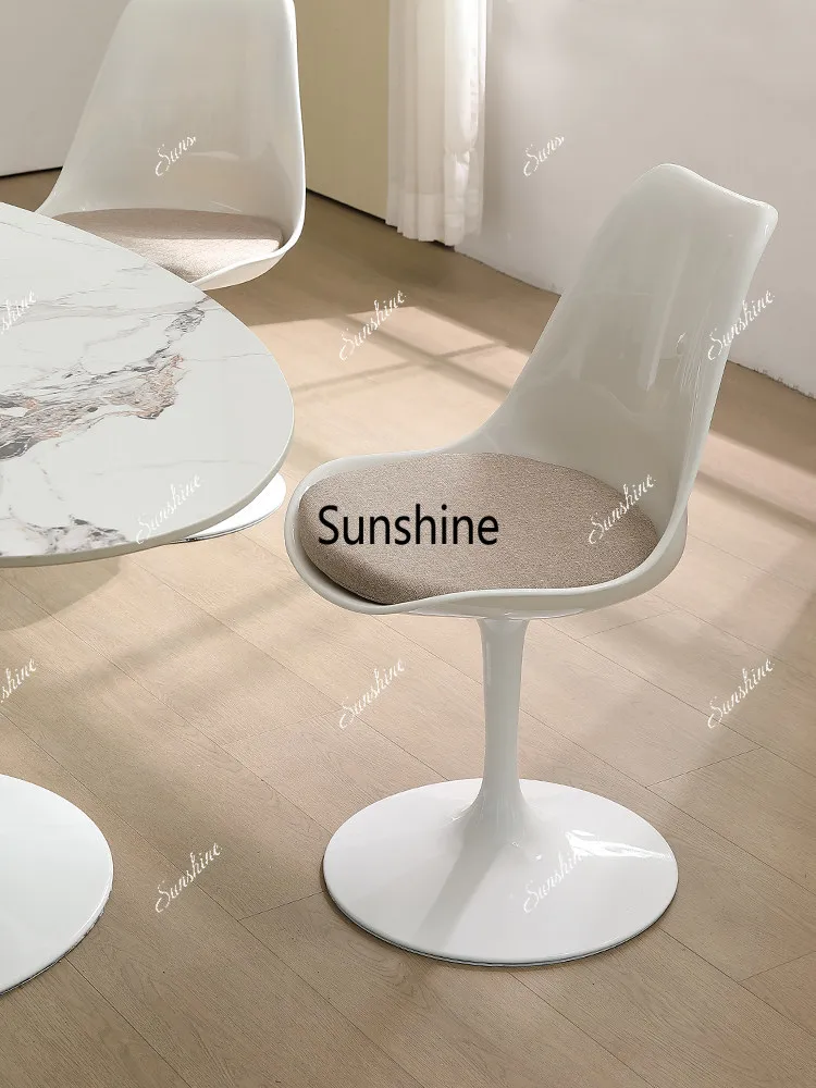 Italian minimalist restaurant revolving chair