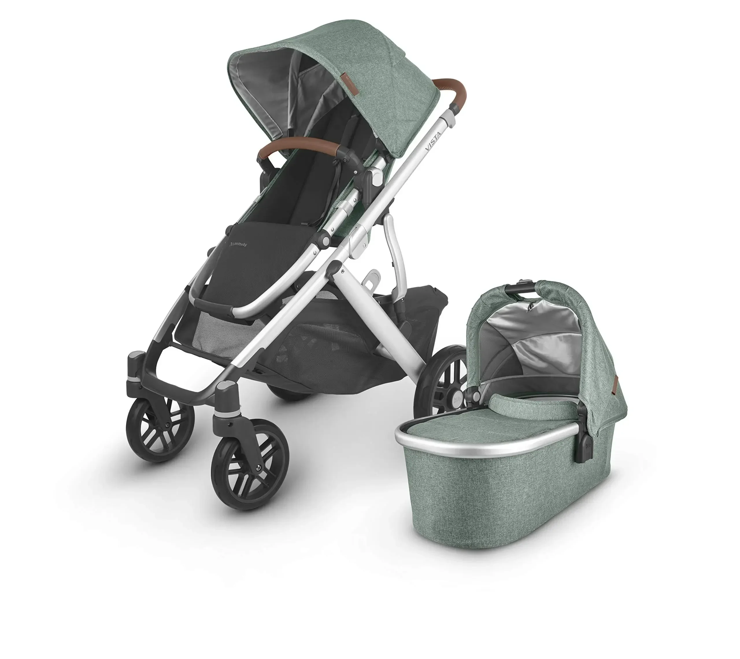 خصم الصيف بنسبة 50% على عربة الأطفال UPPAbaby VISTAS V2 ذات الجودة الحقيقية Emmett Green Melange