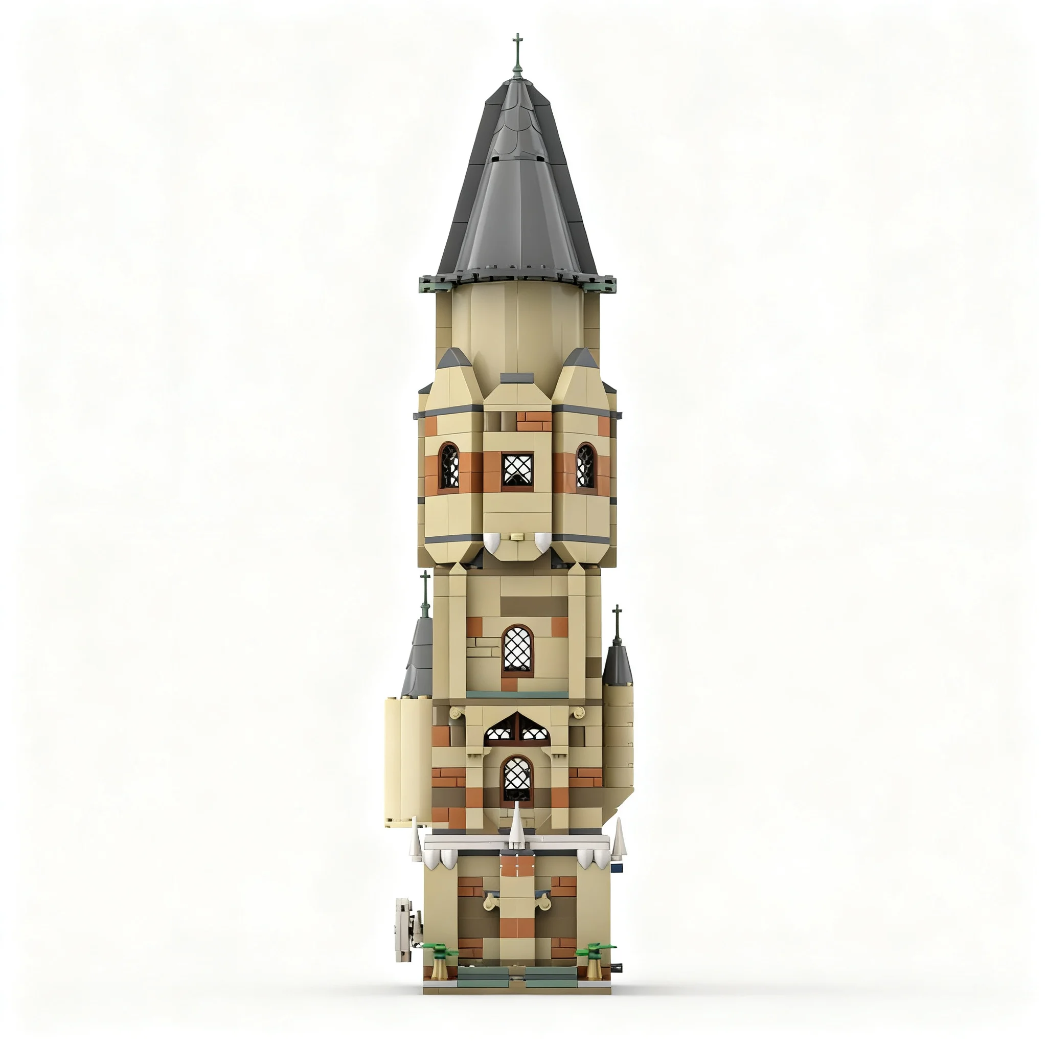 662 piezas MOC Harry Potter, modelo de la Torre de Dumbledore, bloques de construcción, manualidades, arte DIY, cumpleaños, educación, idea creativa, colección 3D