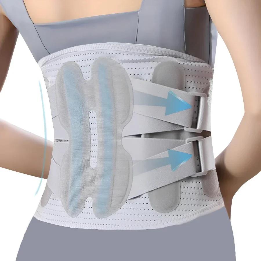 

Breathable Lower Back Brace Support Belt With Lumbar Pad- Relief from Pain, Sciatica, Herniated Disc for Men Women