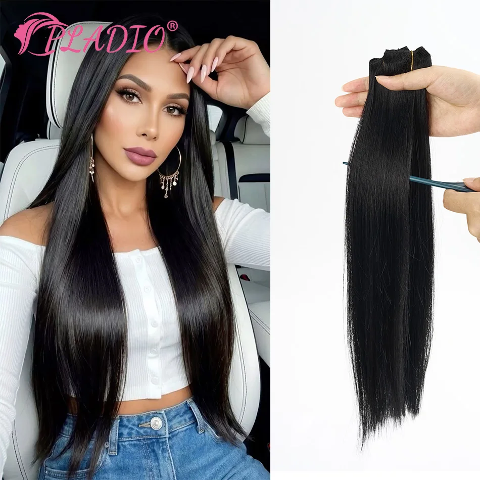 pladio-7pcs-clip-in-real-human-hair-extensions-invisible-straight-hair-pieces-for-women-to-add-volume-length-14-26-inch