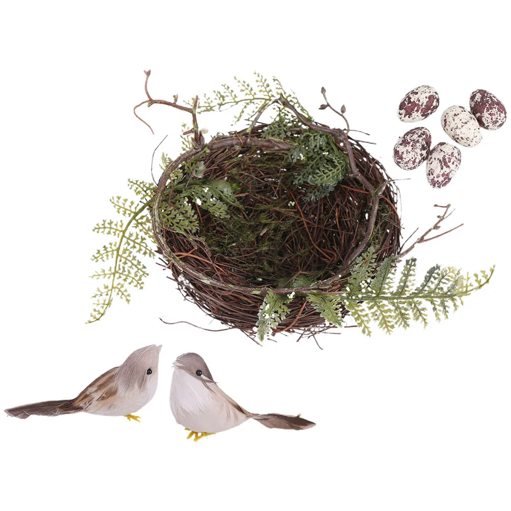 

Rattan Bird Nest Easter Diy Decoration Mori Department Weaving Plastic Model Craft